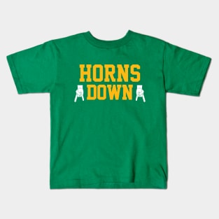 Horns Down - Green Kids T-Shirt